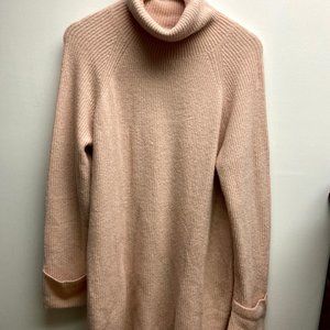 Halogen Cowl Neck Tunic Light Pink Sweater
